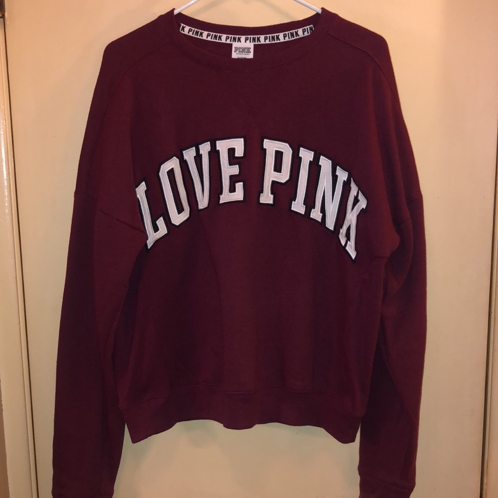Victoria’s Secret LOVE PINK Sweatshirt Maroon